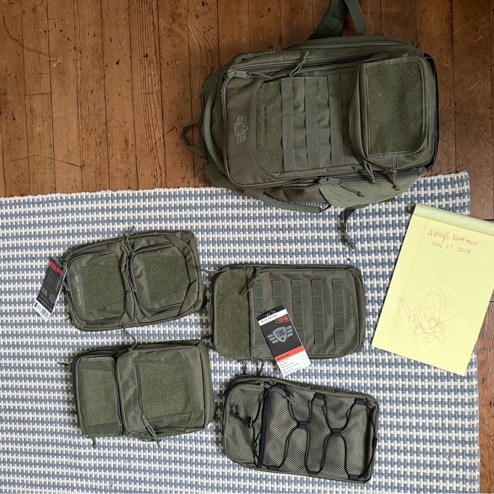 Tactical baby gear MOD backpack system and extra panels